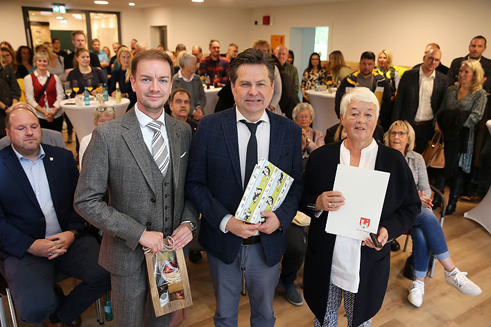 Christoph Garten (l.), Geschftsfhrer Faulenbach Schmiedetechnik, trieb das Projekt im Auftrag der Bauherrin voran.