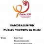 Handball-WM: Katar gegen Deutschland - Public Viewing in Wiehl